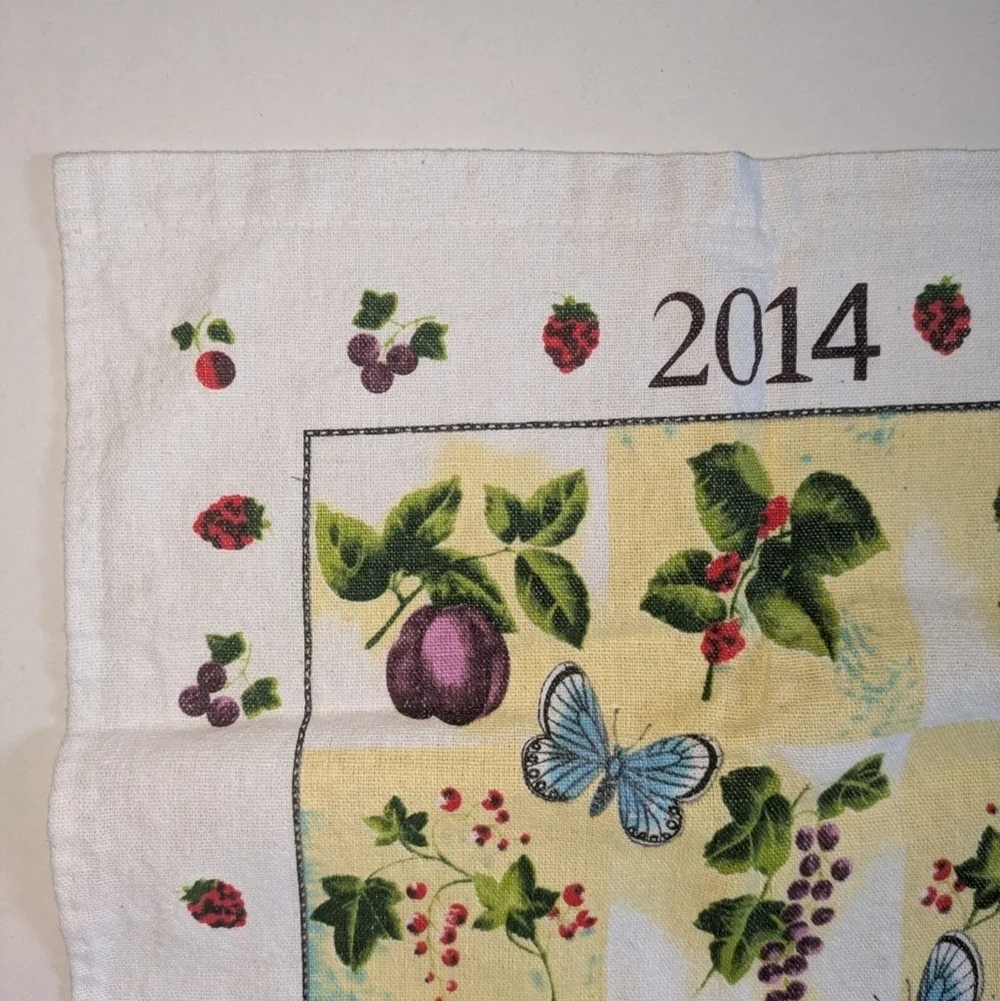 2014 calendar towel